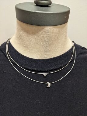 sterling moon & star necklace